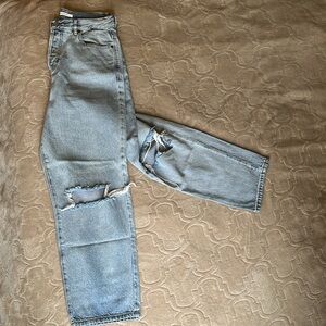 PacSun Light Wash High Rise Straight Leg Jeans Size 28R